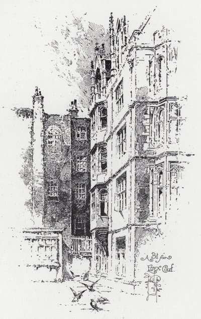 Un Trozo de Essex Court (grabado) de Herbert (after) Railton