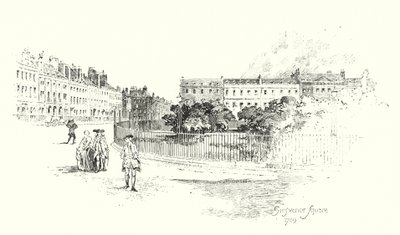 Grosvenor Square, Londres de Herbert (after) Railton