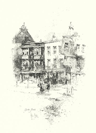 Grub Street, Londres de Herbert (after) Railton