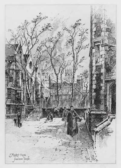 Casa del Maestro desde el Inner Temple de Herbert (after) Railton