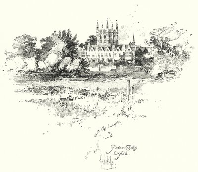 Merton College, Oxford de Herbert (after) Railton