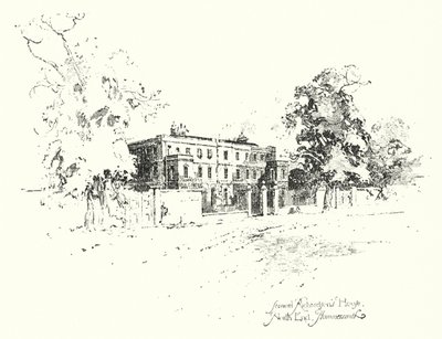 Casa de Samuel Richardson, North End, Hammersmith de Herbert (after) Railton