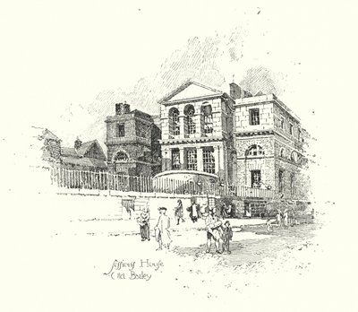 Sessions House, Old Bailey, Londres de Herbert (after) Railton