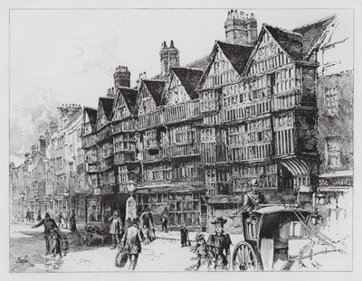 Staple Inn (grabado) de Herbert (after) Railton