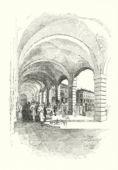 La Piazza, Covent Garden, Londres de Herbert (after) Railton