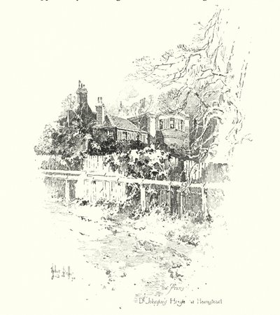 El Priorato, Casa del Dr. Johnson, en Hampstead, Londres de Herbert (after) Railton