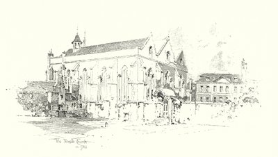 La Iglesia del Templo, Londres, en 1761 de Herbert (after) Railton