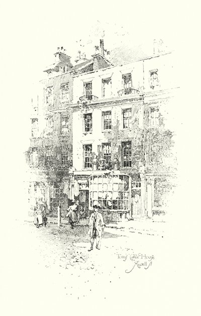 Casa de café de Tom, Russell Street, Londres de Herbert (after) Railton