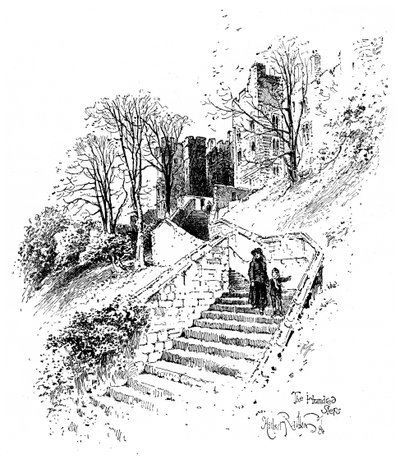 Los Cien Escalones, Castillo de Windsor, c. 1888 de Herbert Arthur
