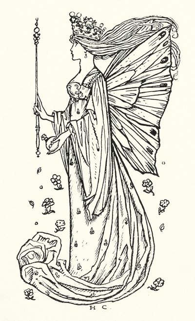 Canción de la Reina de las Hadas (grabado) de Herbert Cole
