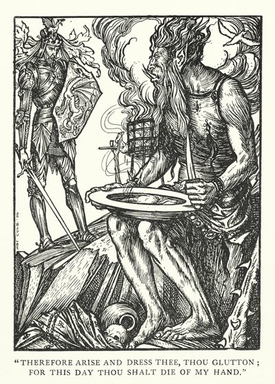El gigante de San Miguel (grabado) de Herbert Cole