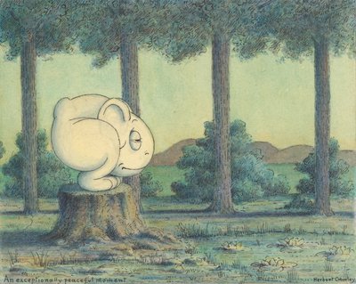 Un momento excepcionalmente pacífico, c.1910 de Herbert E. Crowley