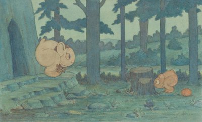 Bebé Wiggle Much escondiéndose de mamá, c.1910 de Herbert E. Crowley