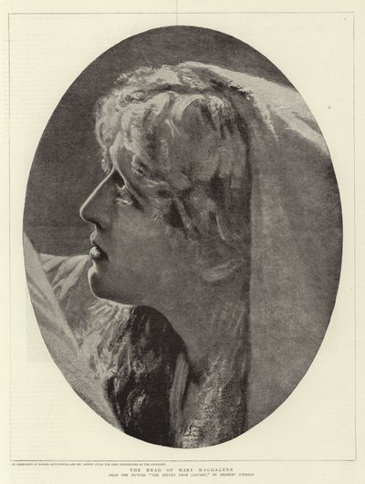 La cabeza de María Magdalena de Herbert Gustave Schmalz