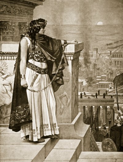 La última mirada de Zenobia a Palmira, ilustración de 