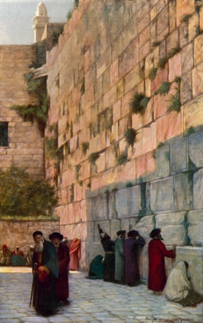 El Muro de las Lamentaciones, Jerusalén de Herbert Gustave after Schmalz