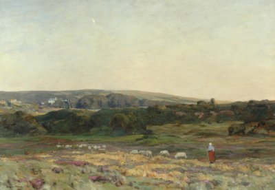 Crepúsculo vespertino, Studland, Dorset, 1904 de Herbert Hughes Stanton