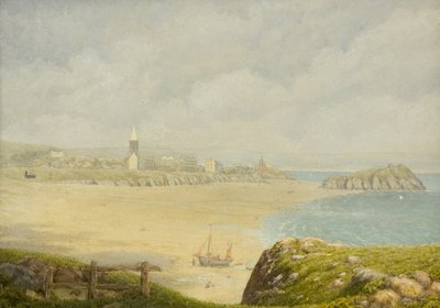 Tenby, la playa (Óleo sobre lienzo) de Herbert Isambard Owen