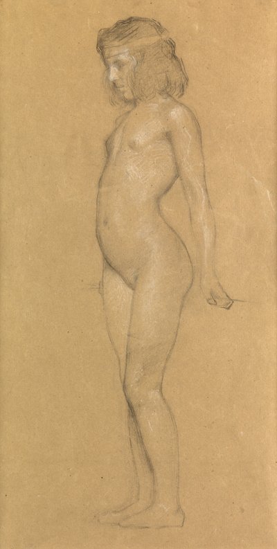 Estudio para "Las nubes de gloria", 1898 de Herbert James Draper