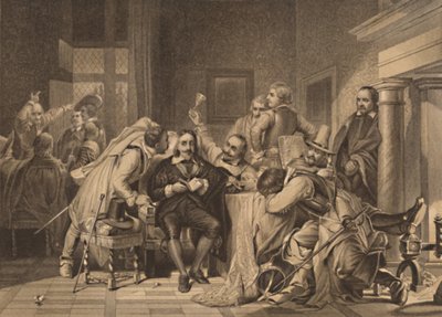 Carlos I en la sala de guardia, 1886 de Herbert Bourne