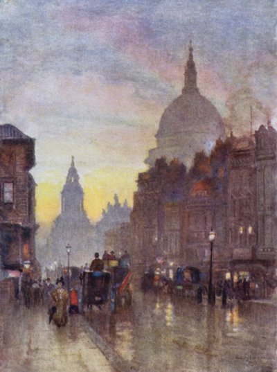 Cannon Street, tarde de verano de Herbert Menzies (after) Marshall