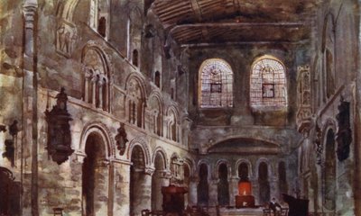 Interior de San Bartolomé (antes de la restauración) de Herbert Menzies (after) Marshall