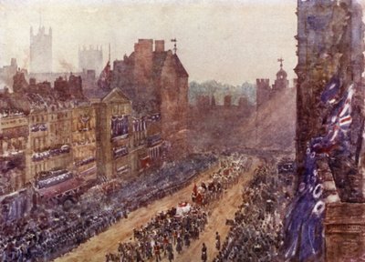 Funeral de la Reina Victoria, 2 de febrero de 1901 de Herbert Menzies (after) Marshall
