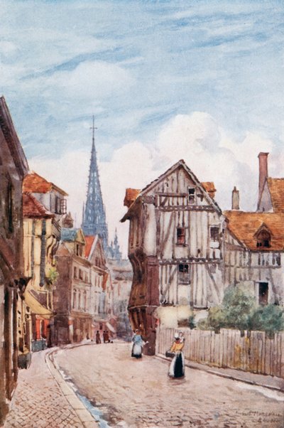 Rue St. Romain, Rouen de Herbert Menzies Marshall