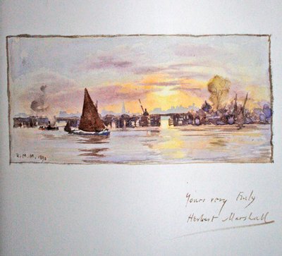 Atardecer en el Támesis de Herbert Menzies Marshall