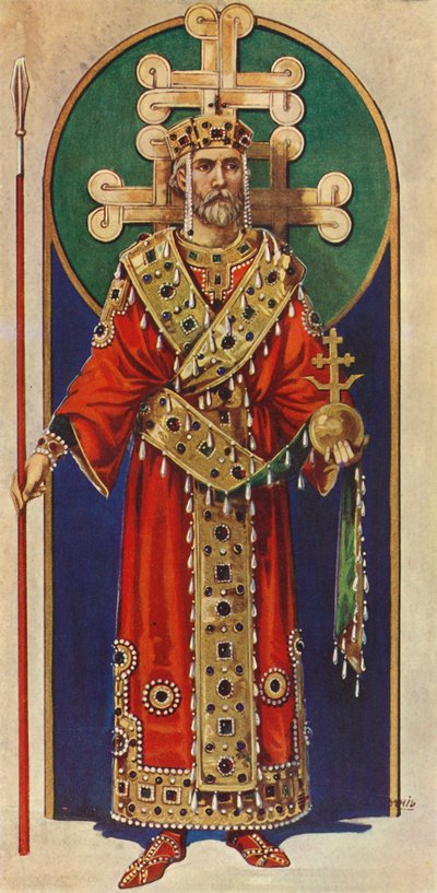 Un emperador bizantino de los siglos X, XI y XII, 1924 de Herbert Norris