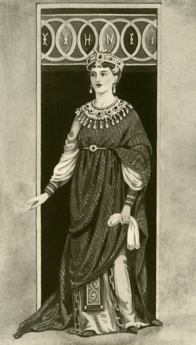 Una emperatriz del Imperio Oriental u Occidental - Siglo V a.C., 1924 de Herbert Norris