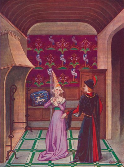 Un interior. Finales del siglo XV, 1926 de Herbert Norris