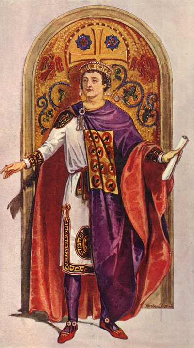 El Emperador Justiniano - Siglo VI, D.C., 1924 de Herbert Norris