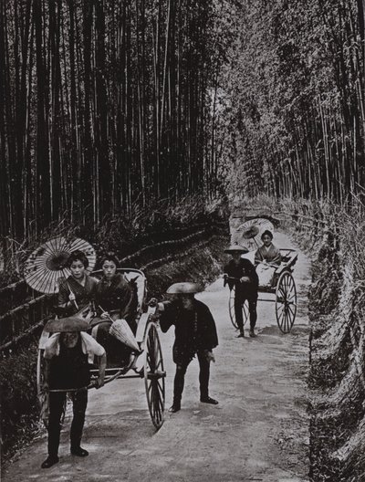 Una avenida de bambú en Kioto de Herbert Ponting
