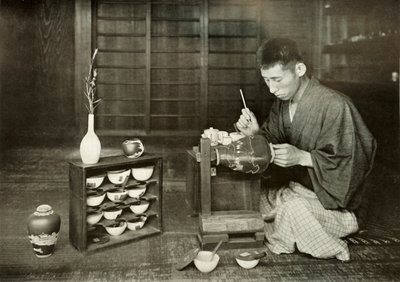 Un jarrón de cloisonné para el Emperador, 1910 de Herbert Ponting