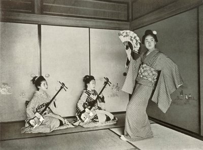 Una geisha bailando, 1910 de Herbert Ponting