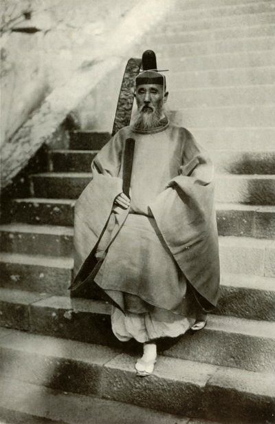 Un sacerdote sintoísta, 1910 de Herbert Ponting