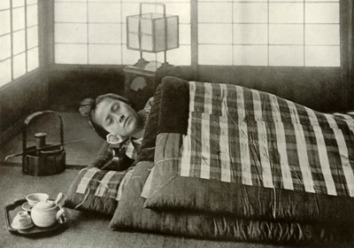 Hora de dormir en Japón, 1910 de Herbert Ponting