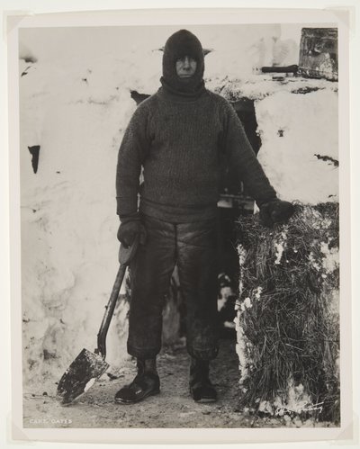 Capitán Oates durante la expedición Terra Nova (1910-13) al Polo Sur de Herbert Ponting