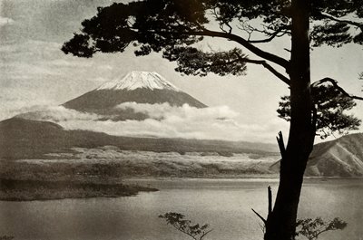 Fuji desde el Lago Motosu, 1910 de Herbert Ponting