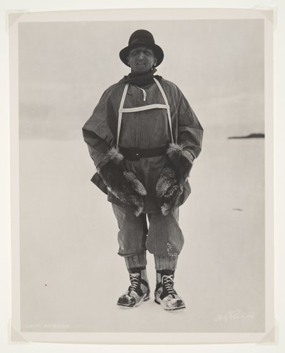 Teniente Bowers durante la expedición Terra Nova (1910-13) al Polo Sur de Herbert Ponting