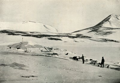Meares y Demetri en Discovery Hut, 4 de noviembre de 1911, 1913 de Herbert Ponting