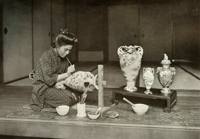 Pintando Cerámica para Exportación, 1910 de Herbert Ponting