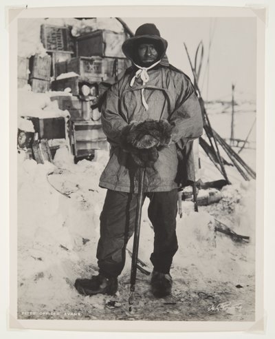 Oficial Evans durante la expedición Terra Nova (1910-13) al Polo Sur de Herbert Ponting