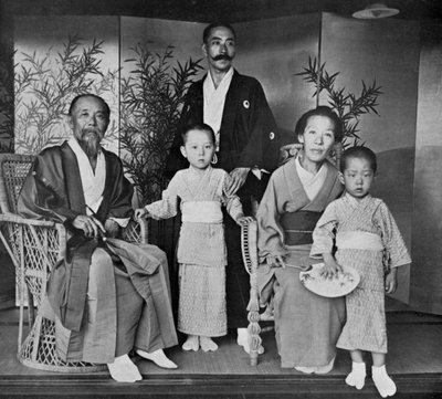 Príncipe y Princesa Ito de Japón y su familia, 1909 de Herbert Ponting
