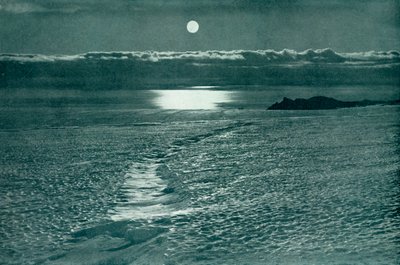 El glaciar Barne: Una grieta con un puente de nieve delgado, c1910-1913, 1913 de Herbert Ponting