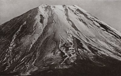 La cima del Fuji, una telefotografía desde Shoji de Herbert Ponting