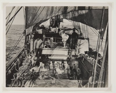 La cubierta del Terra Nova de Herbert Ponting