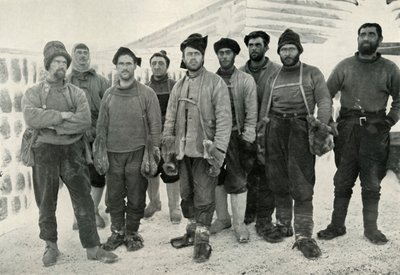 El Depósito de Partidas Occidentales y de Colocación en su Regreso a Cabo Evans, 13 de abril de 1911, 1913 de Herbert Ponting