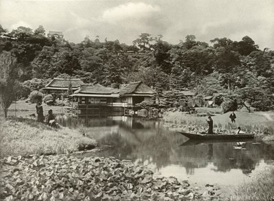 La posada y jardín Ha-Kei-Tei en Hikone, 1910 de Herbert Ponting